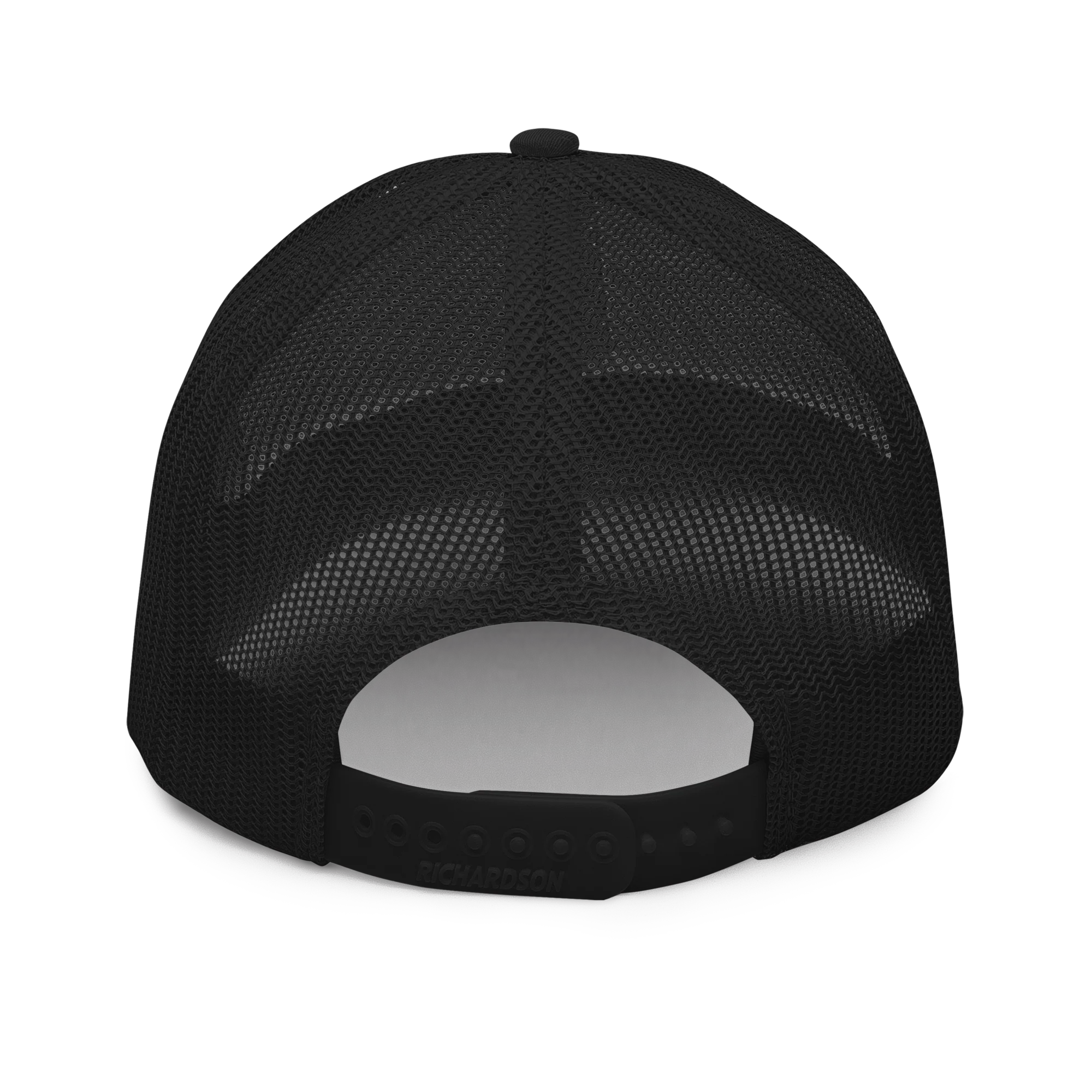 Sanctus Black on Black 3D Puff Trucker Cap - Image 10