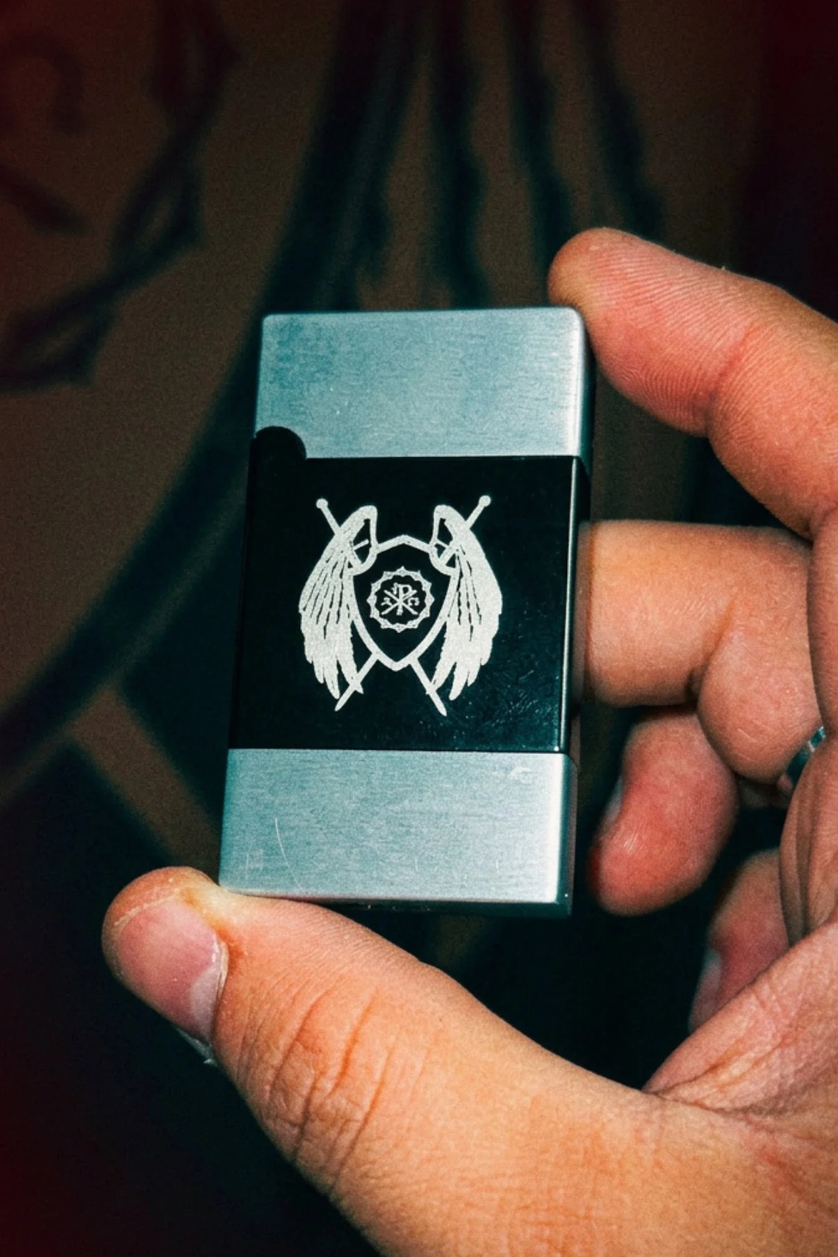 Sanctus Pocket Lighter - Green Flame - Image 2