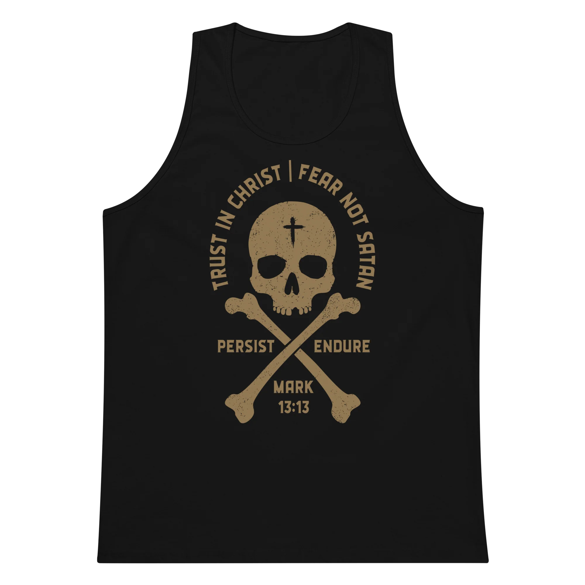 Trust in Christ Men’s premium tank top